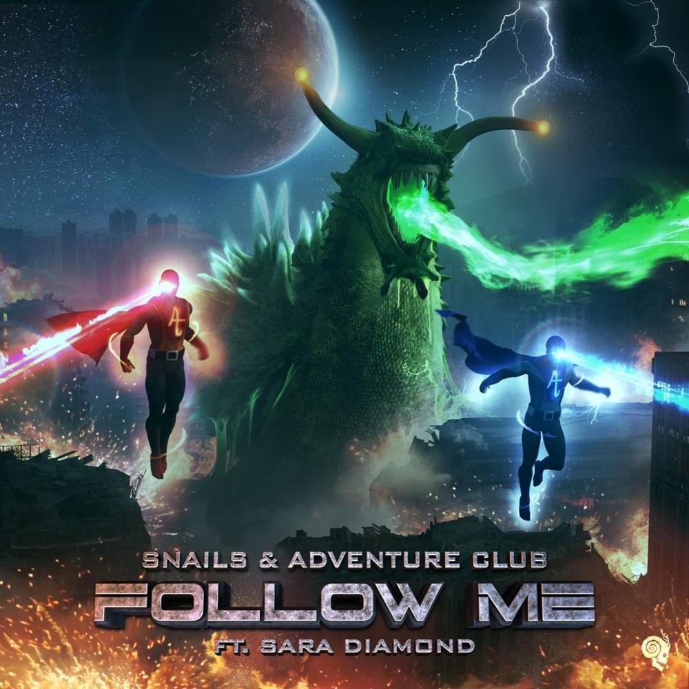 Album cover art for "Follow Me" by Snails & Sara Diamond