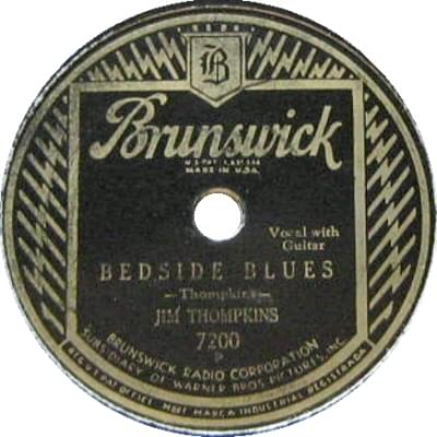 Album cover art for "Bedside Blues" by Jim Thompkins