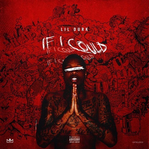 Album cover art for "If I Could" by Hoodrich Keem