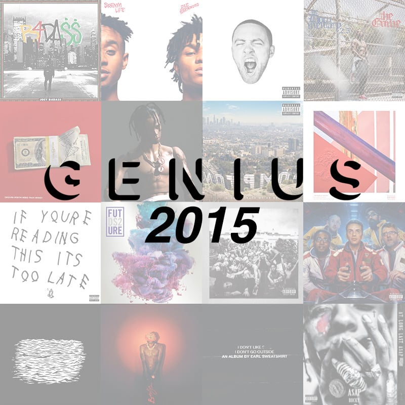 Album cover art for "20 Best Rap Albums of 2015" by Genius