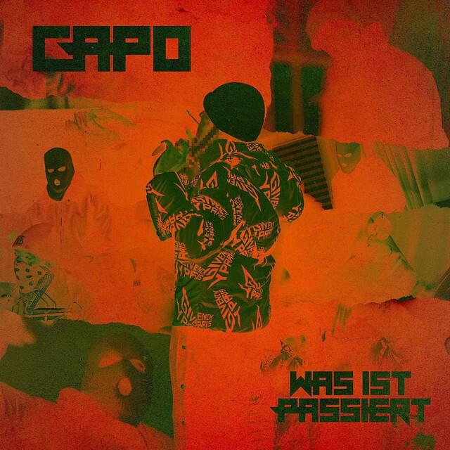 Album cover art for "WAS IST PASSIERT" by CAPO