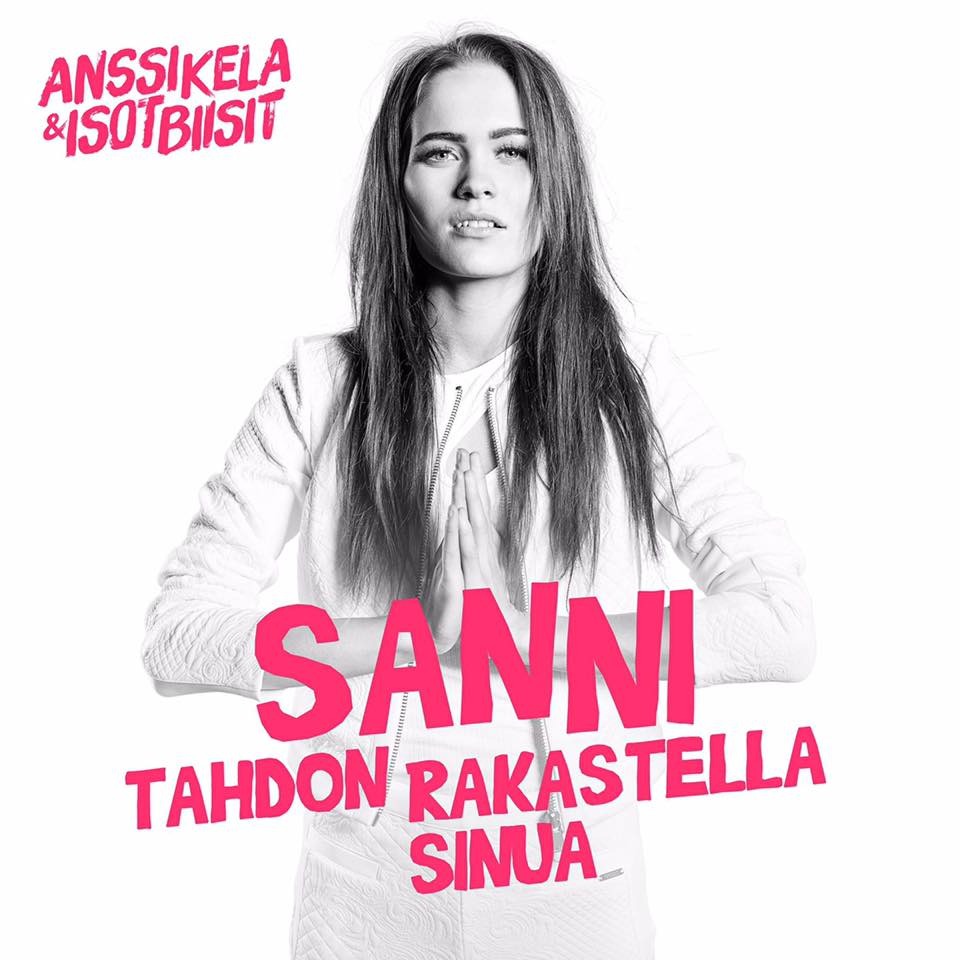 Album cover art for "Tahdon rakastella sinua" by SANNI