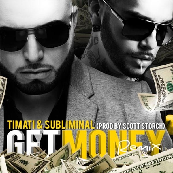 Album cover art for "Get Money (Hebrew Version)" by Тимати (Timati) & Subliminal - סאבלימינל
