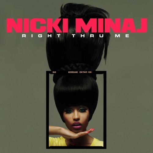 Album cover art for "Right Thru Me" by Nicki Minaj