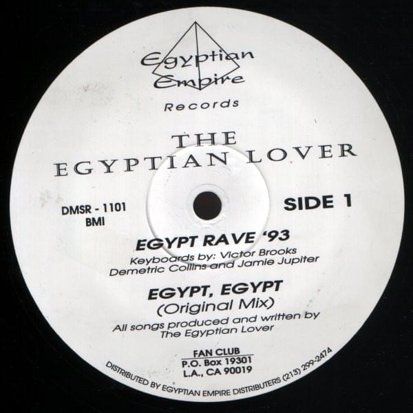 Album cover art for "Egypt Rave ’93" by The Egyptian Lover