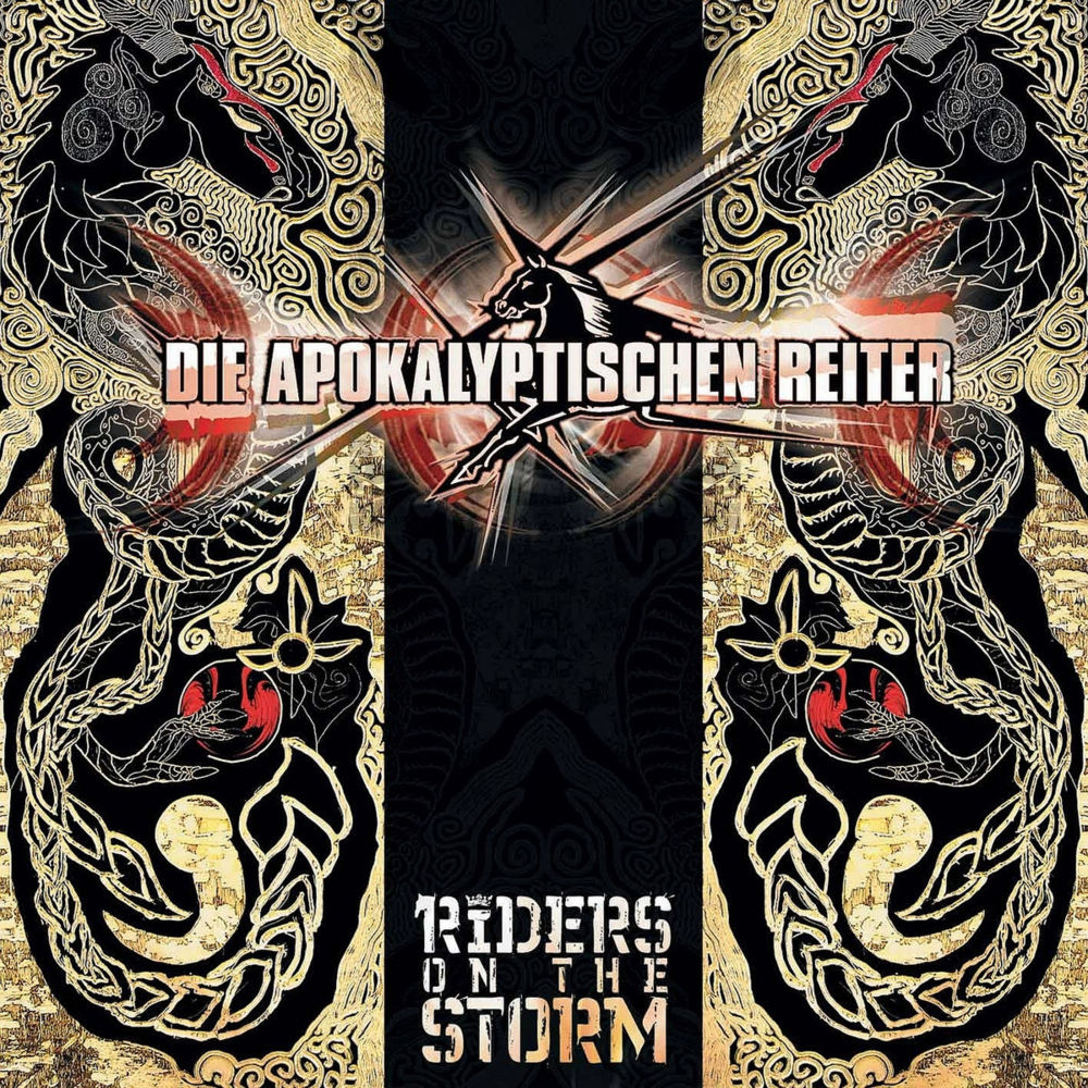 Album cover art for "Riders on the Storm" by Die Apokalyptischen Reiter