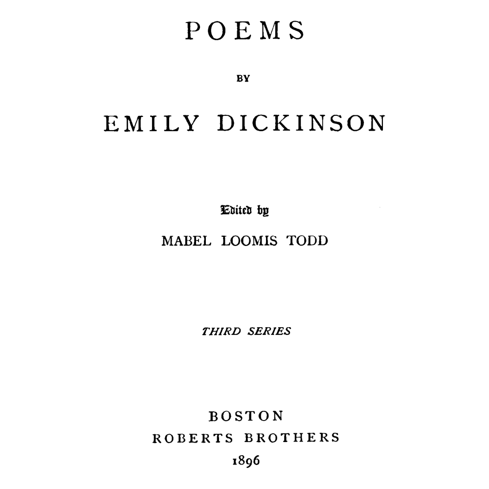 Cover image for Poems: Third Series