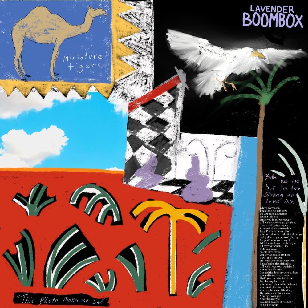 Album cover art for "Lavender Boombox" by Miniature Tigers