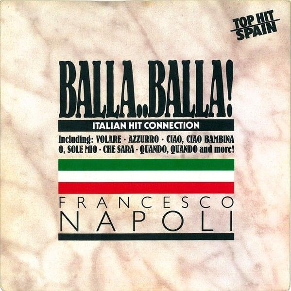 Album cover art for "Balla Balla" by Francesco Napoli