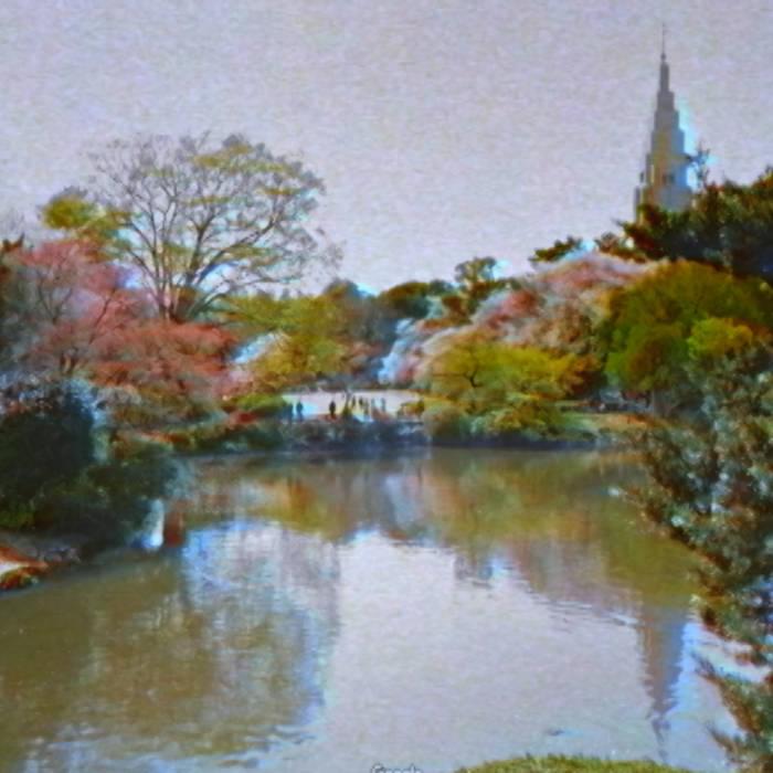 Album cover art for "Shinjuku Gyoen" by 猫 シ Corp.