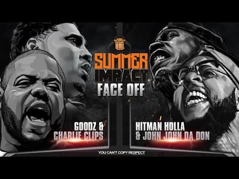 Album cover art for "Good Clipz vs. Multiple Remixes" by URLtv & Hitman Holla & John John Da Don & Charlie Clips & Goodz (Battle Rapper)