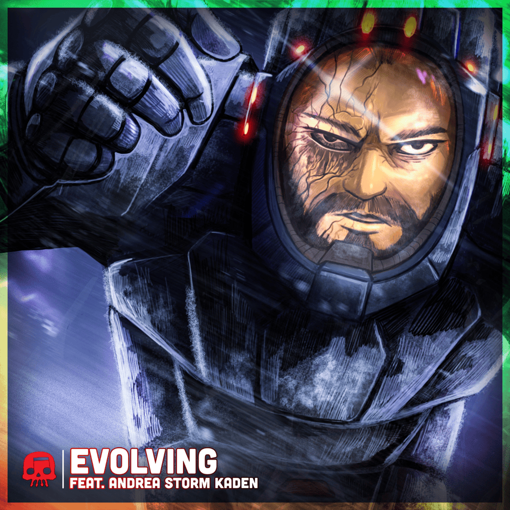 Album cover art for "Evolving" by JT Music & Andrea Storm Kaden