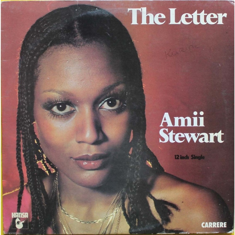 Album cover art for "The Letter" by Amii Stewart
