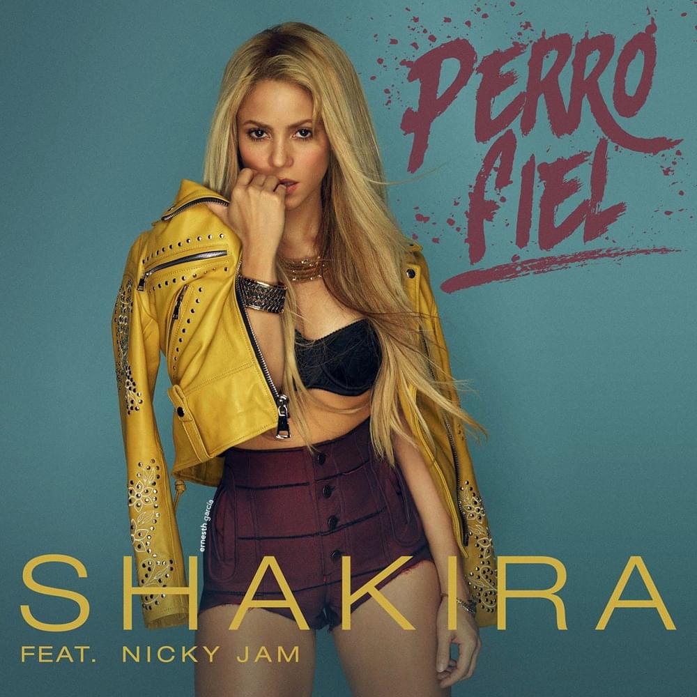Album cover art for "Shakira - Perro Fiel ft. Nicky Jam (English Translation)" by Genius English Translations
