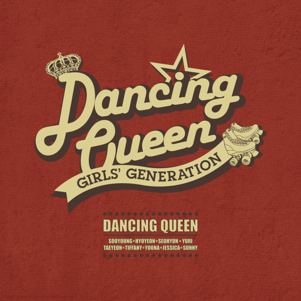 Album cover art for "Dancing Queen" by Girls’ Generation (소녀시대)