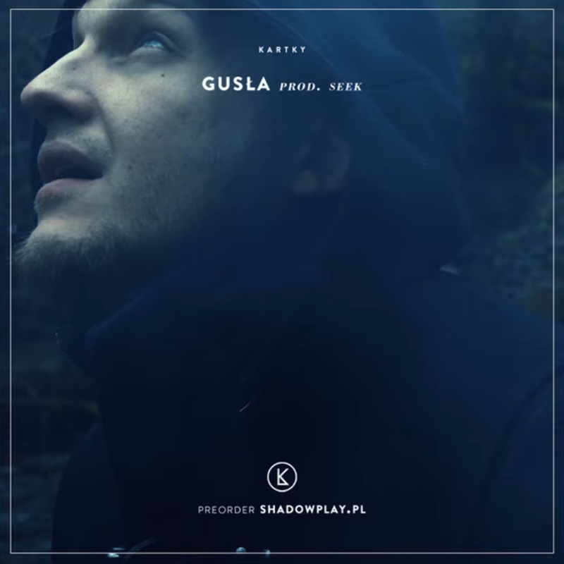 Album cover art for "Gusła" by Kartky