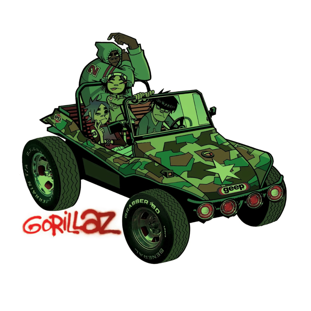 Album cover art for "Double Bass" by Gorillaz