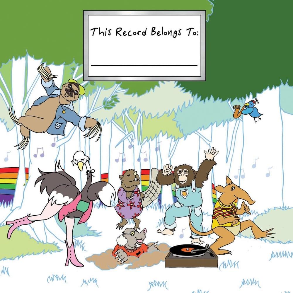 Album cover art for "Pretty Trees Around the World" by Ella Jenkins
