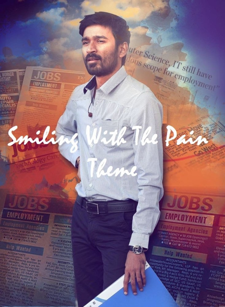 Album cover art for "Smiling With The Pain Theme" by Anirudh Ravichander