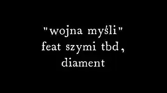 Album cover art for "Wojna myśli" by Szpiegowsky & Diament (NSL) & Szymi TBD