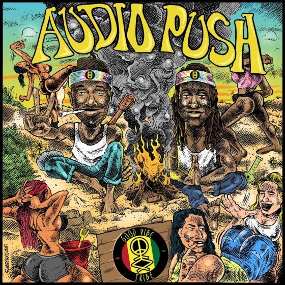 Album cover art for "Jumpin’" by Audio Push & Isaiah Rashad