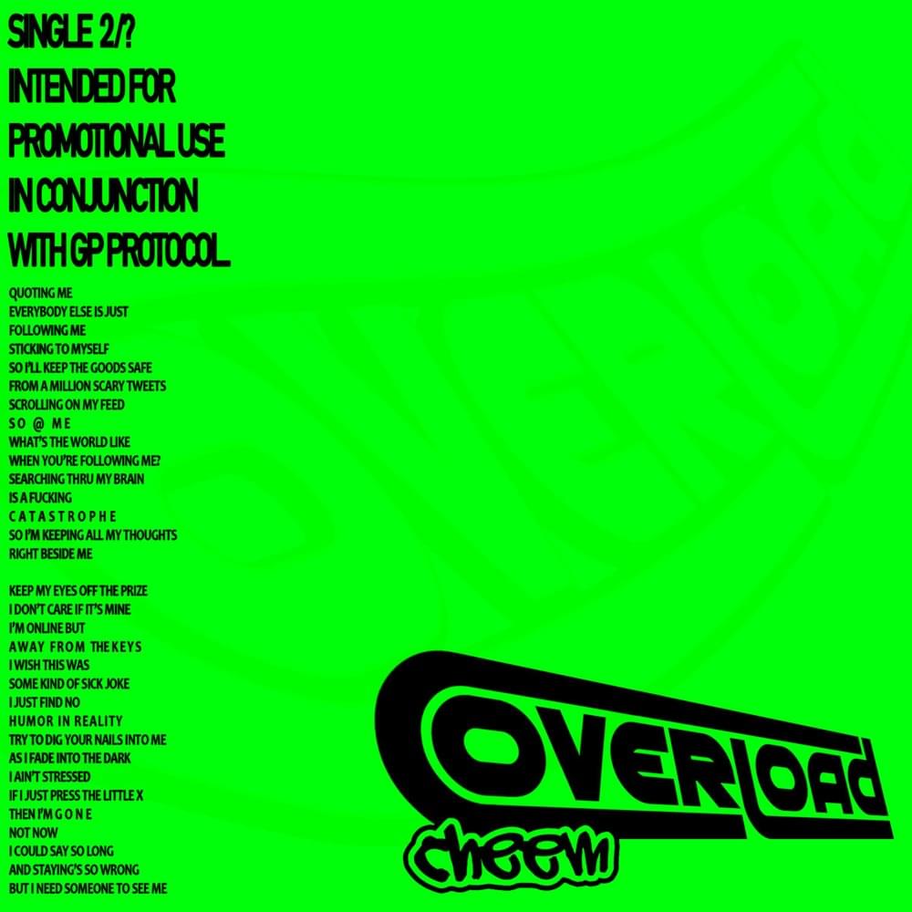 Album cover art for "Overload" by Cheem