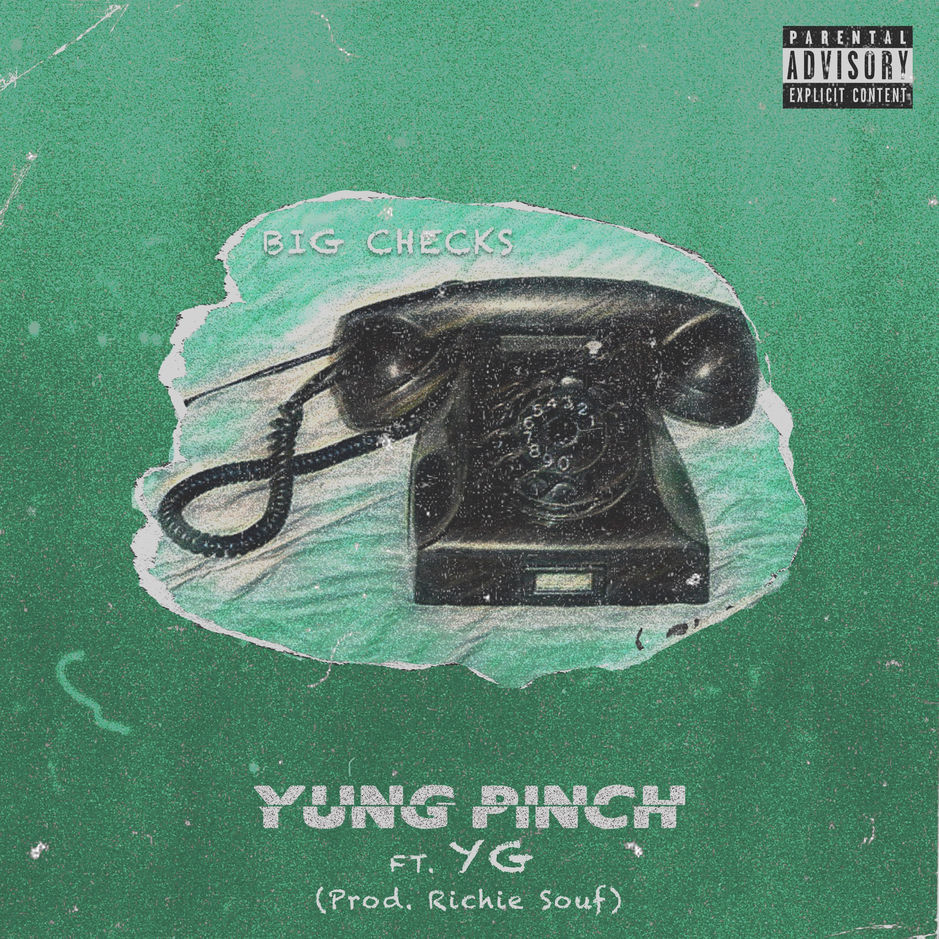 Album cover art for "Big Checks" by Yung Pinch & YG