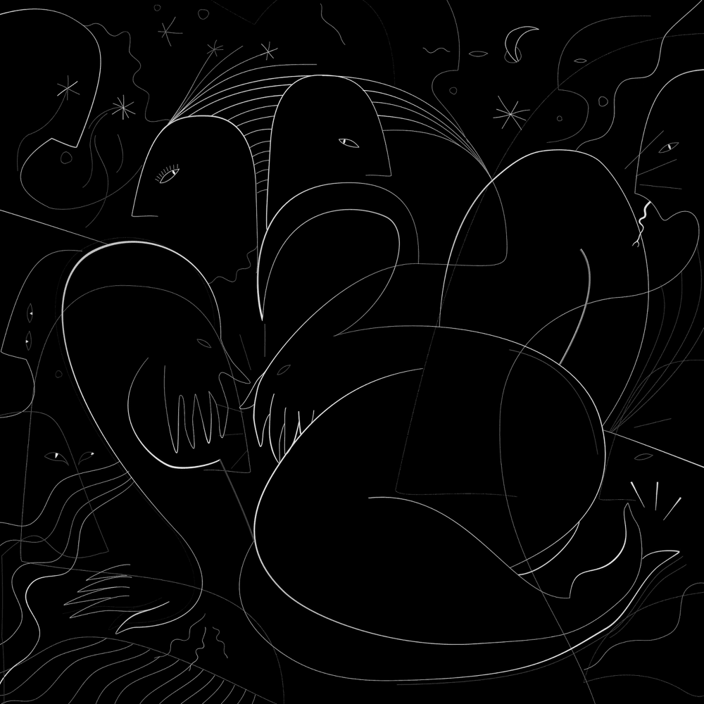 Album cover art for "Über Nacht" by Oehl