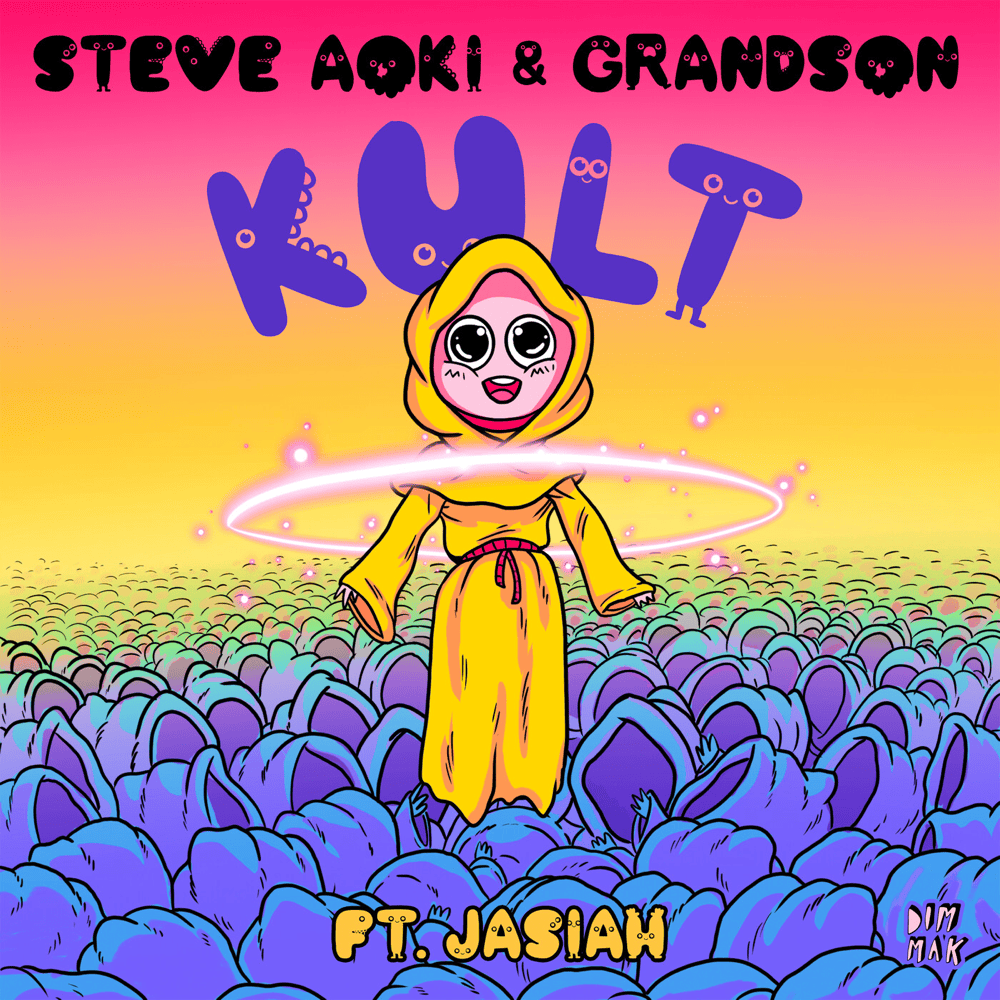 Album cover art for "KULT" by Steve Aoki & Jasiah