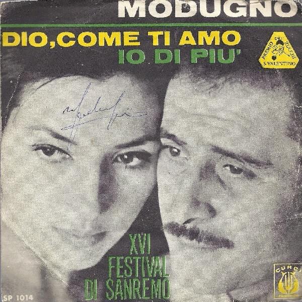 Album cover art for "Io Di Più" by Domenico Modugno