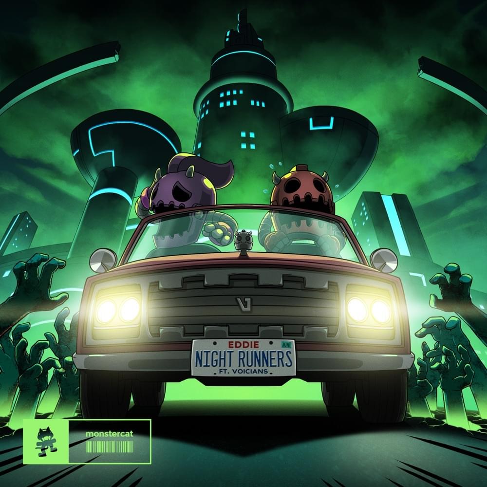 Album cover art for "Night Runners" by EDDIE (EDM) & Voicians