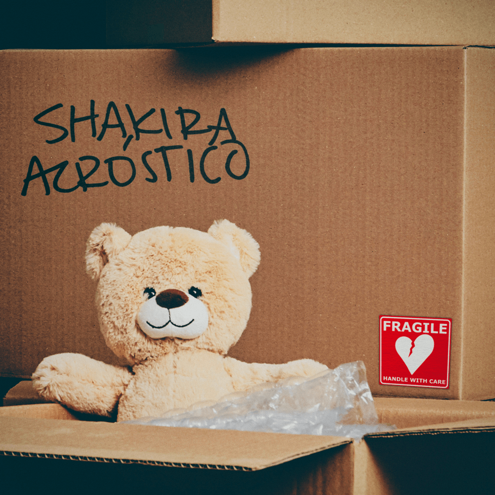 Album cover art for "Acróstico" by Shakira