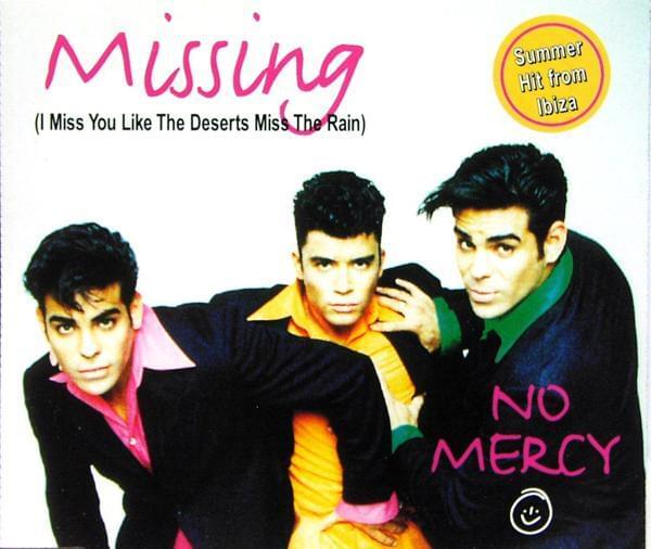Album cover art for "Missing" by No Mercy