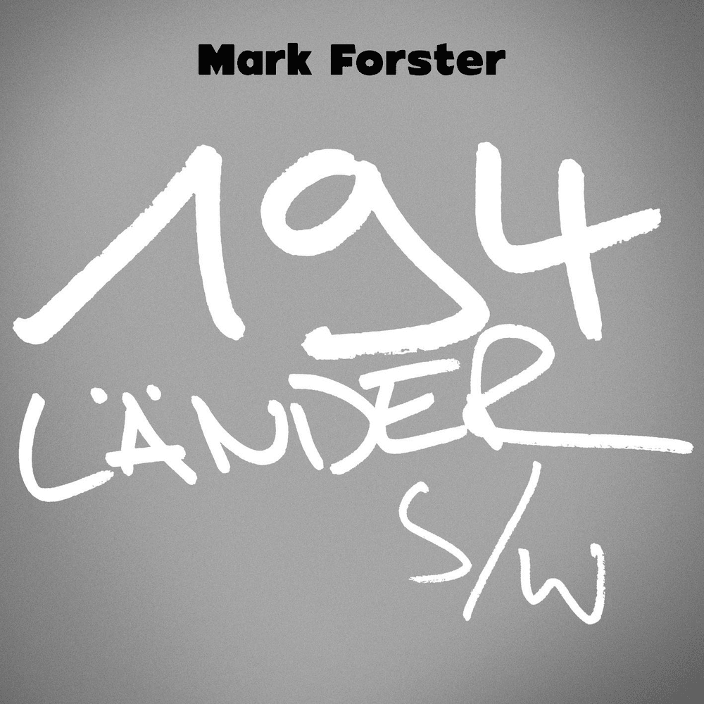 Album cover art for "194 Länder s/w (Paris Piano Session)" by Mark Forster