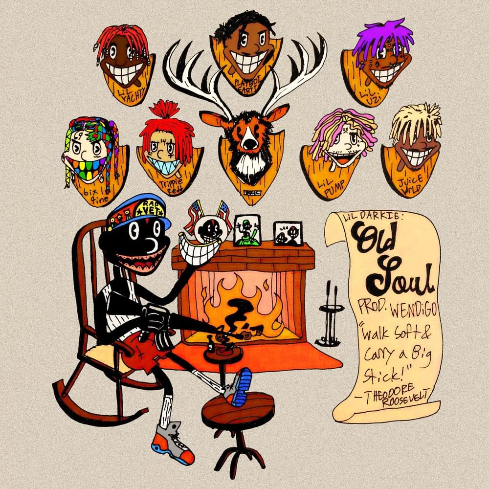Album cover art for "OLD SOUL" by Lil Darkie