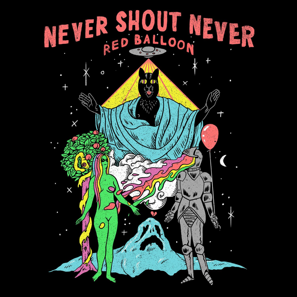 Album cover art for "Red Balloon" by Never Shout Never