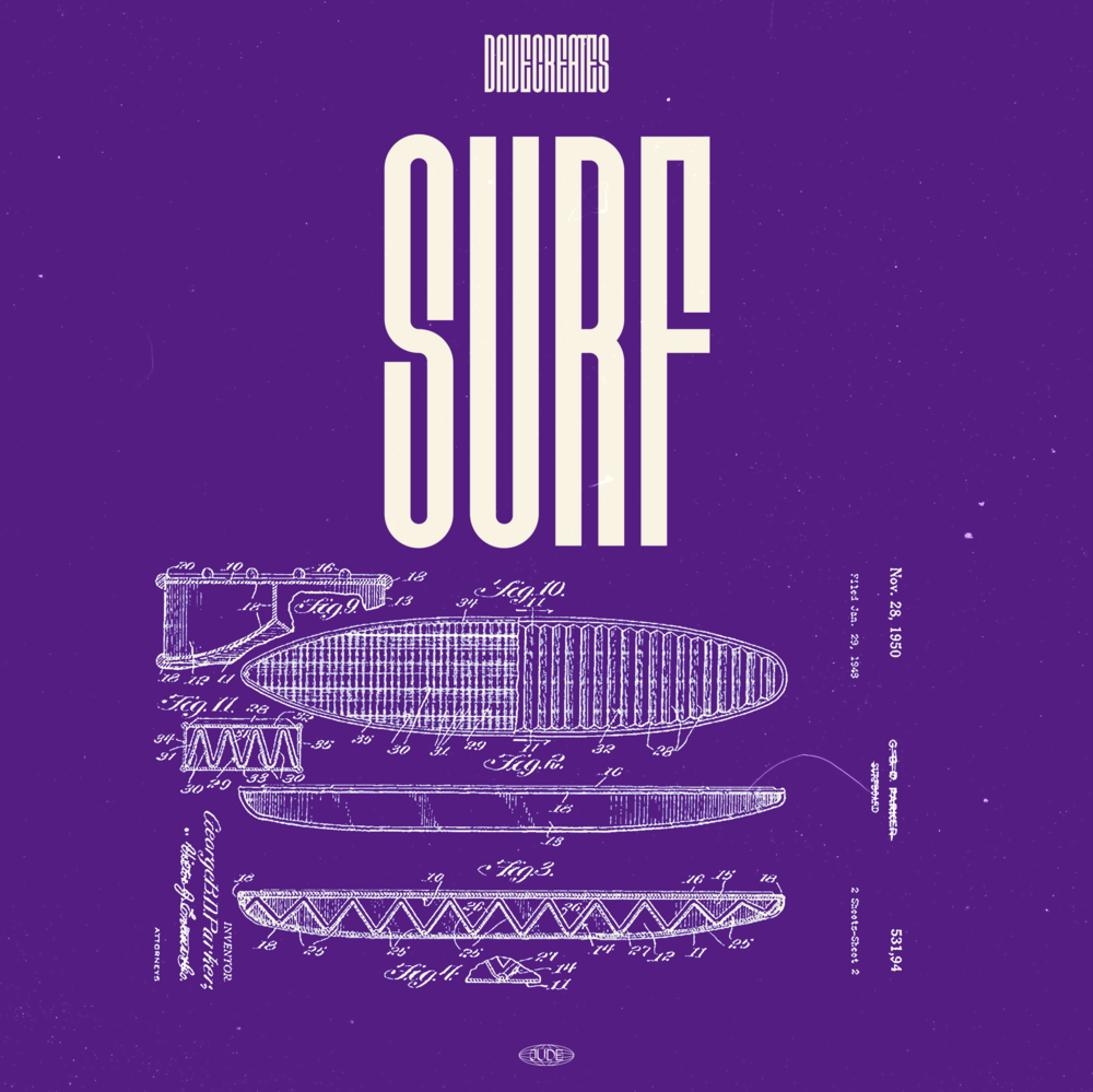 Album cover art for "SURF" by davecreates