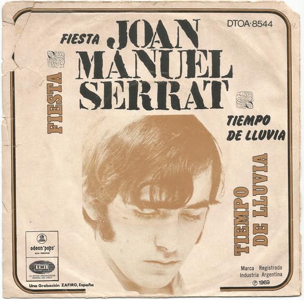 Album cover art for "Fiesta" by Joan Manuel Serrat