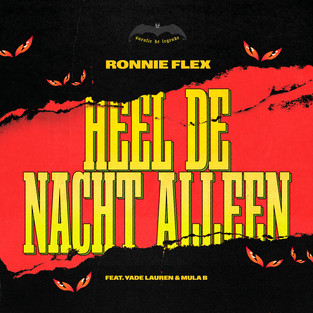 Album cover art for "Heel De Nacht Alleen" by Ronnie Flex