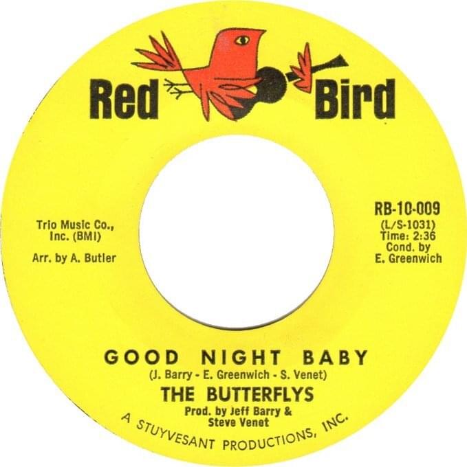 Album cover art for "Good Night Baby" by The Butterflys