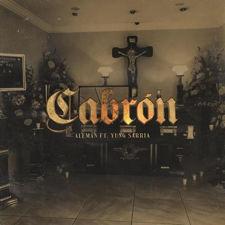 Album cover art for "Cabrón" by Alemán & Yung Sarria