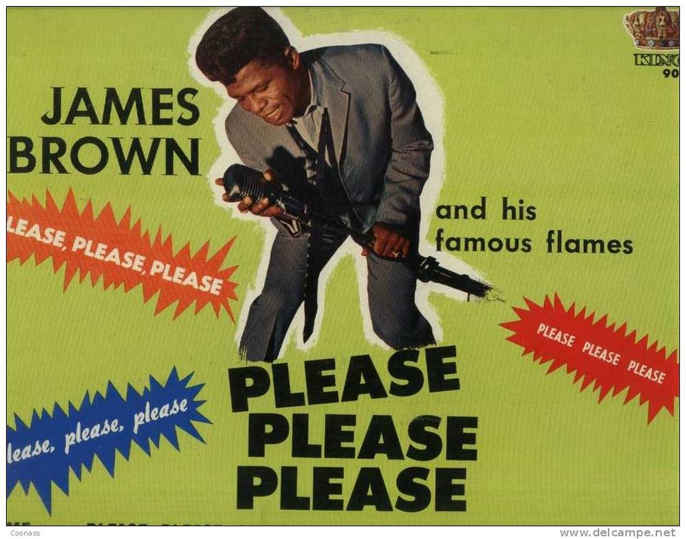 Album cover art for "Please, Please, Please" by James Brown