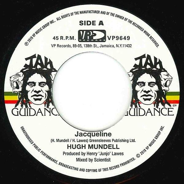Album cover art for "Jacqueline" by Hugh Mundell