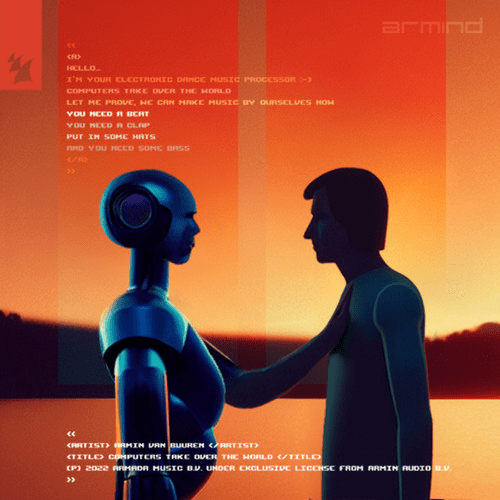 Album cover art for "Computers Take Over The World" by Armin van Buuren