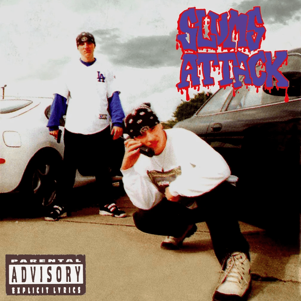 Album cover art for "Sex, drugz & rap" by Slums Attack