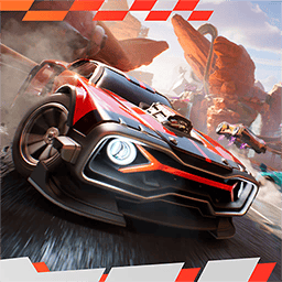 Album cover art for "Rocket Racing Theme" by Fortnite & Rocket League