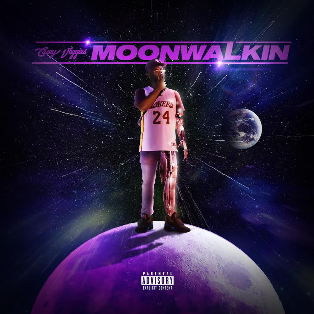 Album cover art for "Moonwalkin’" by Casey Veggies