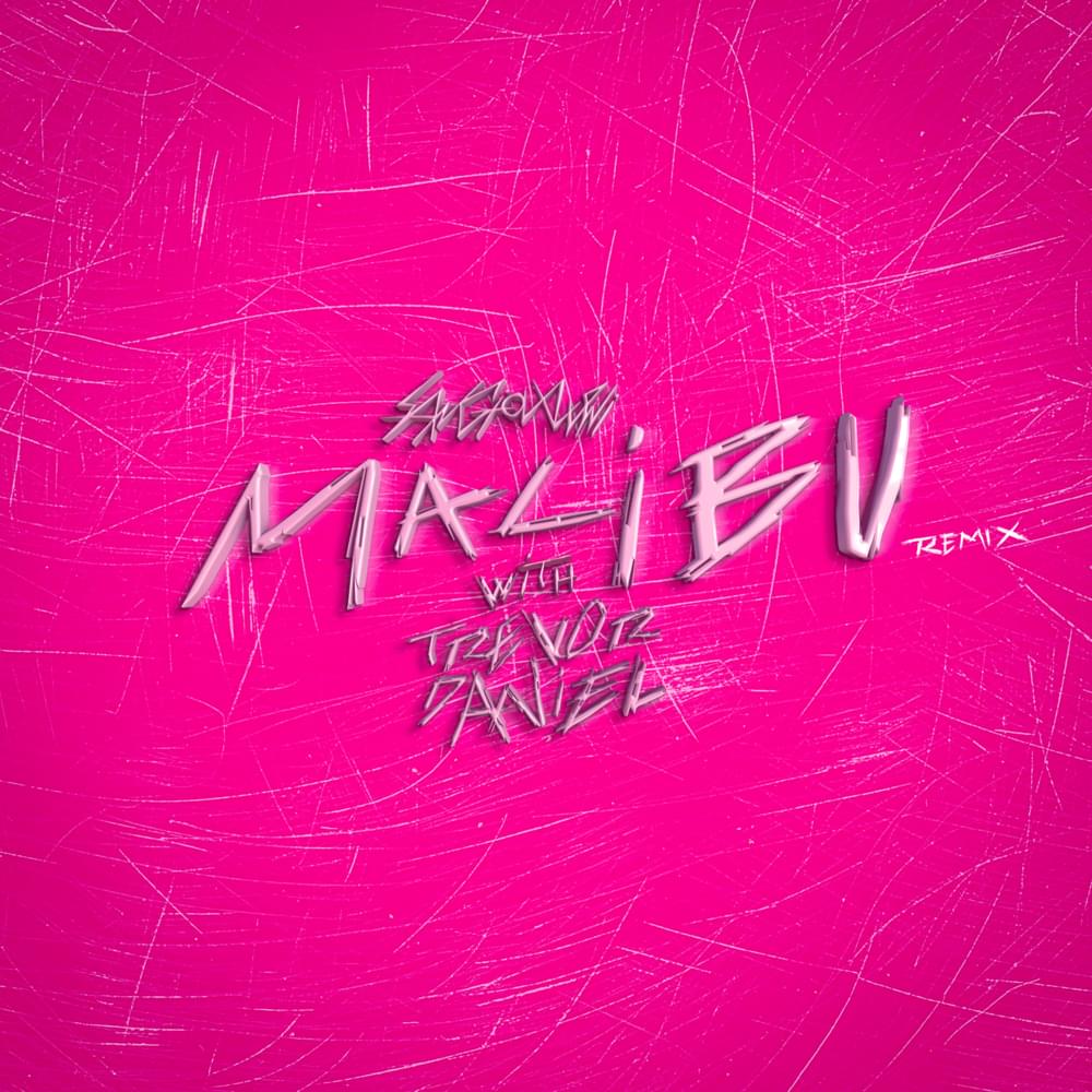 Album cover art for "malibu (Trevor Daniel remix)" by sangiovanni & Trevor Daniel