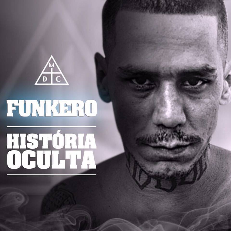Album cover art for "História Oculta" by Funkero