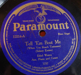 Album cover art for "Tell ’Em Bout Me (When You Reach Tennessee)" by Ethel Waters